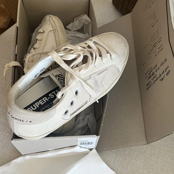 Superstar Mixed Leather Low-Top
Sneakers - Picture 3 of 5